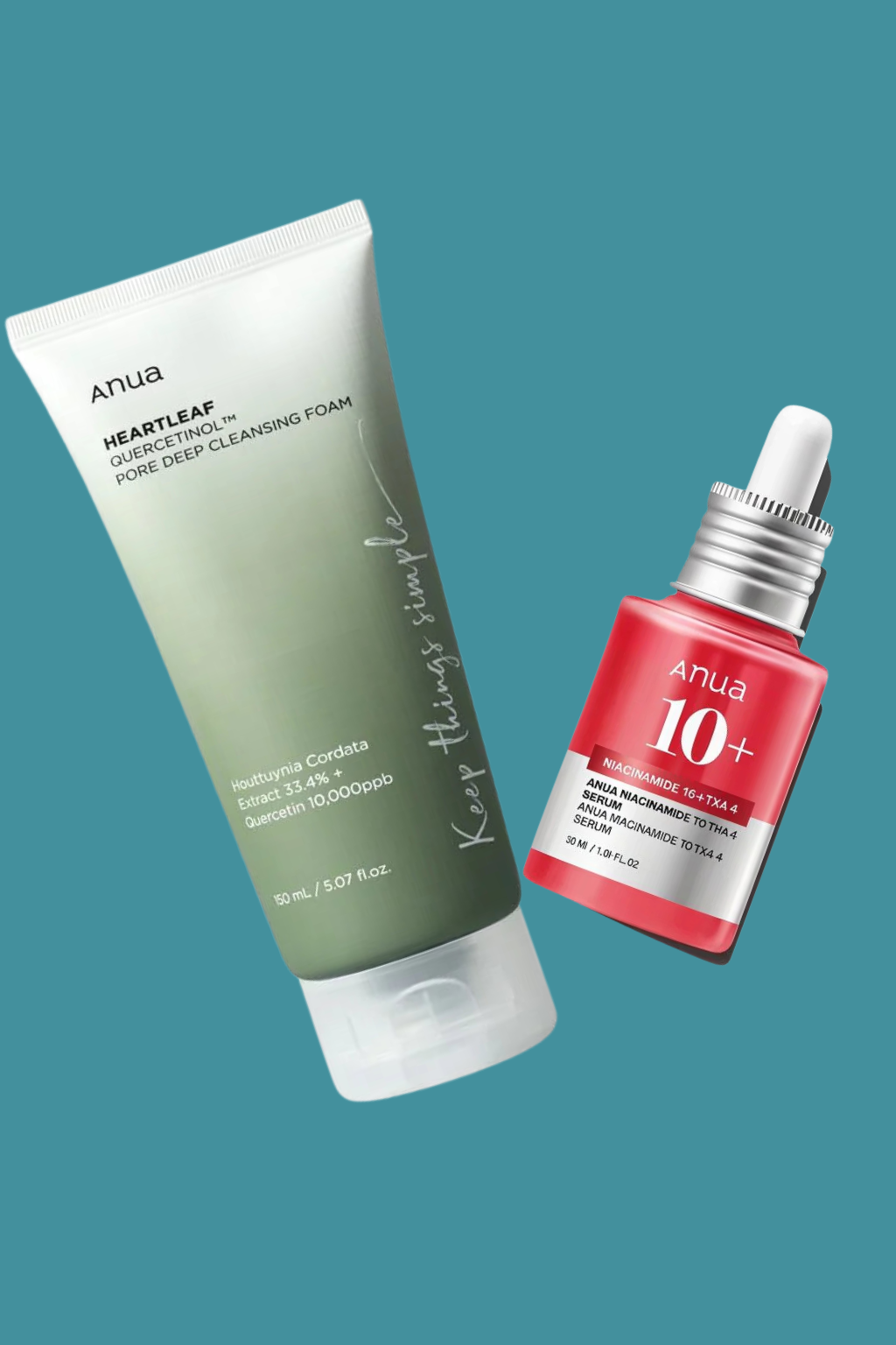 Anua Cleanser + Serum