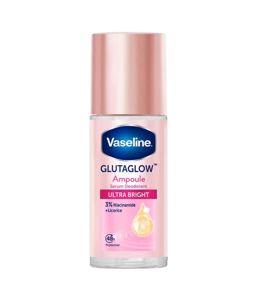 Vaseline Pink Roll-On Gluta Glow Ampoule Ultra Bright Deodorant